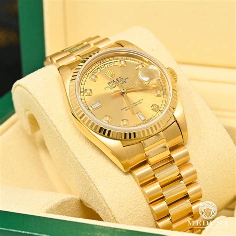 reloj rolex dorado hombre